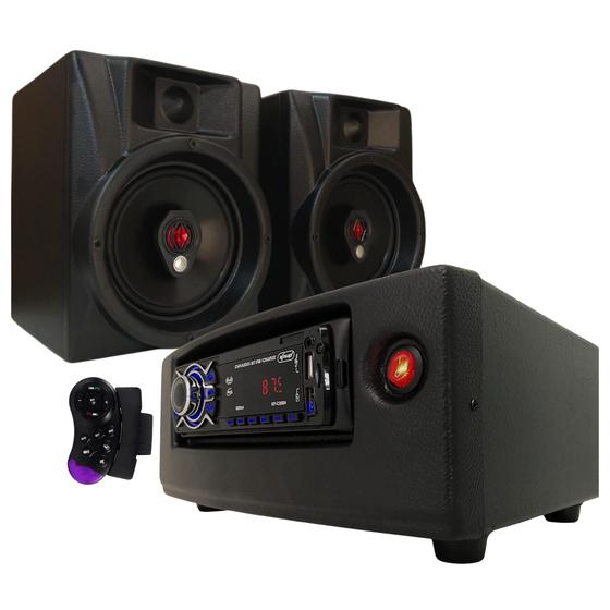 KIT aparelho de som awdium aw 240 bivolt 04 canais 60w bluetooth controle remoto com 02 caixas de som Menor preço em KIT aparelho de som awdium aw 240 bivolt 04 canais 60w bluetooth controle remoto com 02 caixas de som
