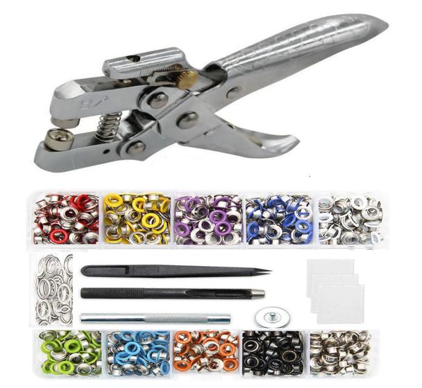 Imagem de Kit Aplicador Com 400 Ilhós + Alicate Aplicador