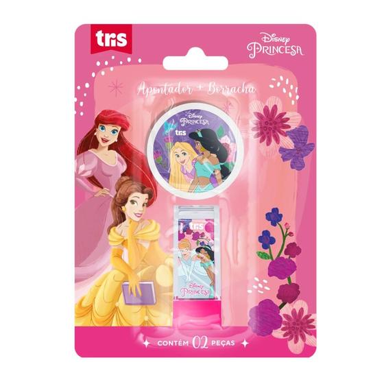 Imagem de Kit Apontador Com Depósito + Borracha - Cart C/2 UN - Princesas