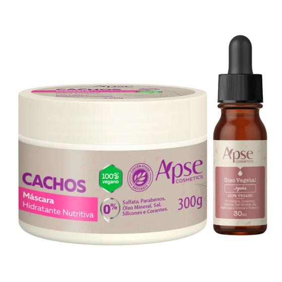 Imagem de Kit Apse Cachos Mascara 300g + Óleo de Jojoba Nutritivo 30ml