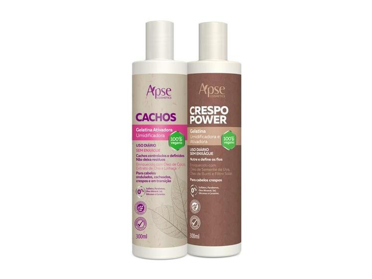 Imagem de Kit Apse Gelatina Umidificadora Cachos E Crespo Power 300Ml