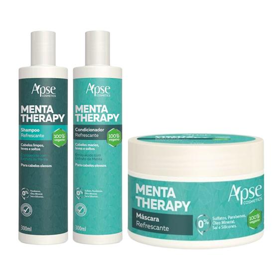 Imagem de Kit Apse Menta Therapy Shampoo + Condicionador + Mascara