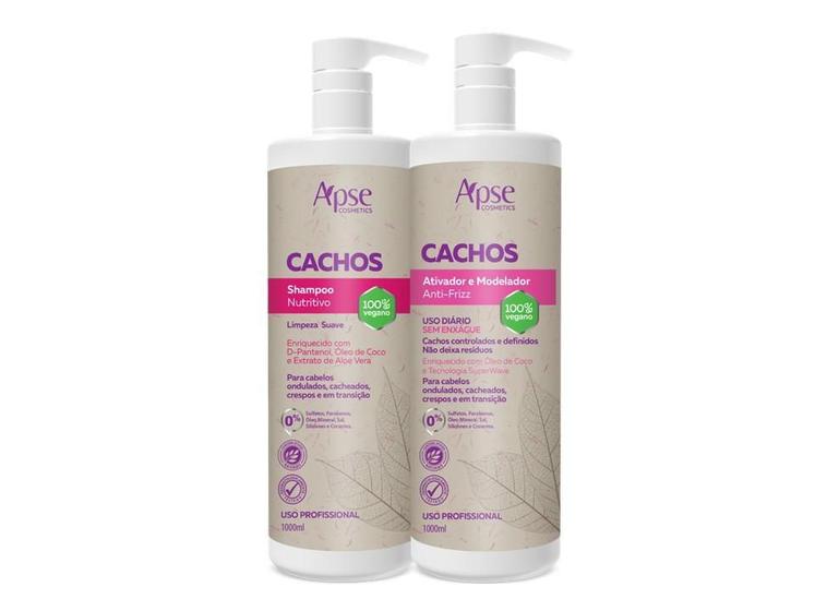 Imagem de Kit Apse Shampoo E Ativador Profissional Cachos 1000Ml