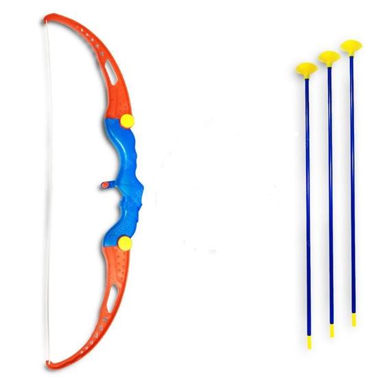 Imagem de Kit Arco e Flecha Arqueiro Infantil Alvo Crianças  Brinquedo Seguro