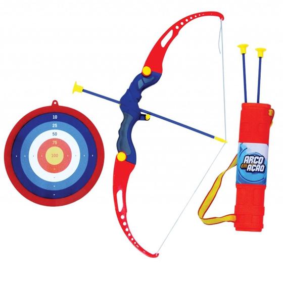 Kit Arco E Flecha Infantil com Alvo de Pontuação Bel Sports - Arco e ...