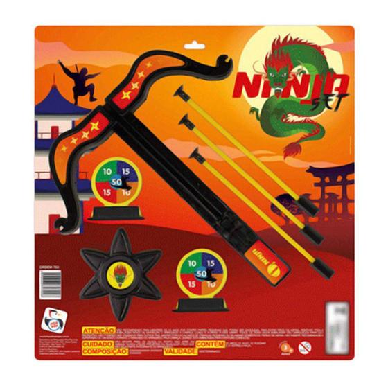 Imagem de Kit Arco E Flecha Super Ninja Brinquedo Infantil - FMSP