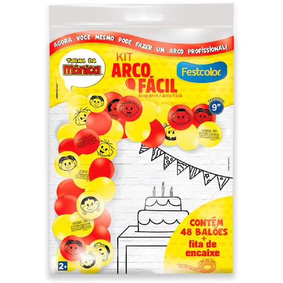 Imagem de Kit Arco Fácil - Turma da Mônica - 1 unidade - Festcolor - Rizzo