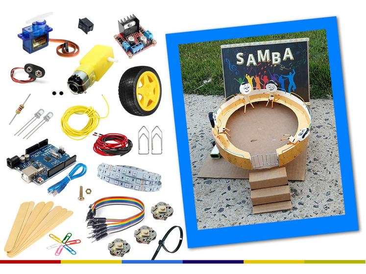 Imagem de Kit Arduino para montagem do Samba - Parque de Diversões Sustentável - Inspiração Maker