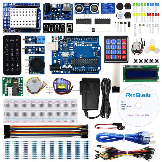 Imagem de Kit Arduino UNO R3 Exqualis - Super Starter com Tutorial