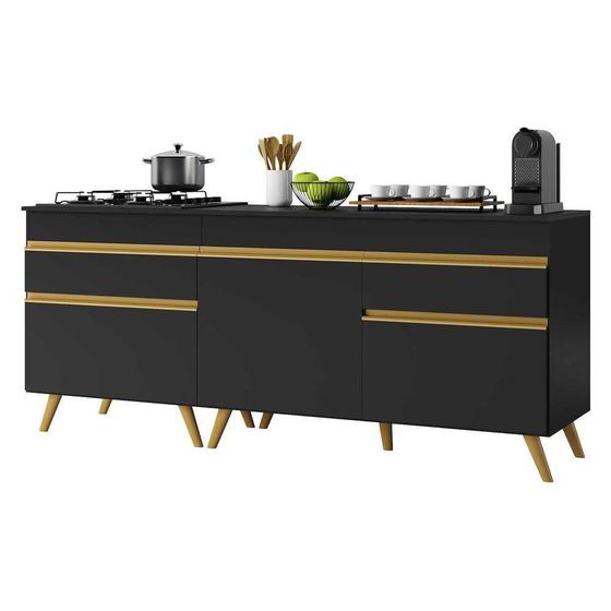 Kit Armário de Cozinha Balcão para Cooktop 70cm e Gabinete Pia 120cm Veneza Multimóveis MP2160 é boa?