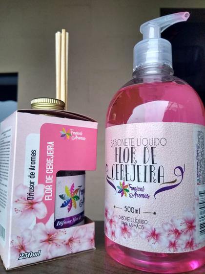 Imagem de Kit Aromatizador de Ambientes e Sabonete Perfumado Para Banheiro Closets Recepção Lavabo