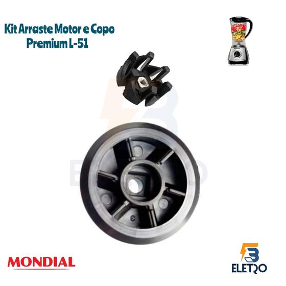 Imagem de Kit Arrastes do Copo e do Motor Liquidificador Mondial Premium L51