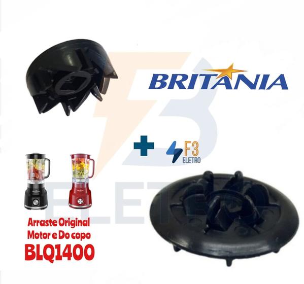 Imagem de Kit Arrastes do Copo e Motor para Liquidificador Britania BLQ1400