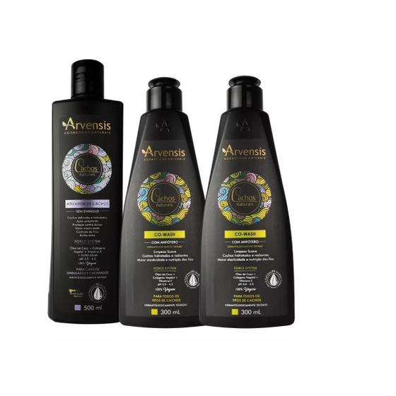 Imagem de Kit Arvensis Cachos Co-Wash 2X300Ml E Ativador 500Gr