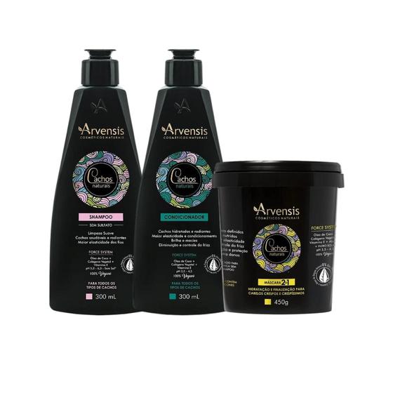 Kit Arvensis Cachos Naturais (Shampoo + Condicionador + Máscara 2 em 1) é ruim? Kit Arvensis Cachos Naturais (Shampoo + Condicionador + Máscara 2 em 1) é boa?