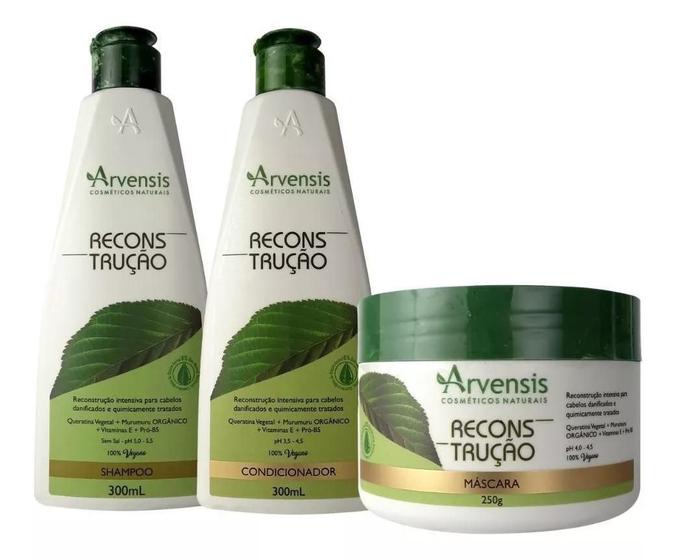 Imagem de Kit Arvensis Reconstrução Shampoo Condicionador Mascara 250G