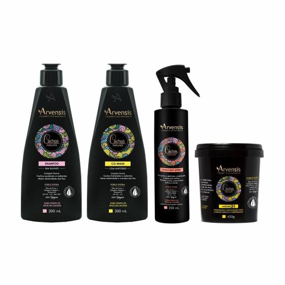 Imagem de Kit Arvensis Shampoo Co-Wash Máscara 2X1 Spray Day After Day