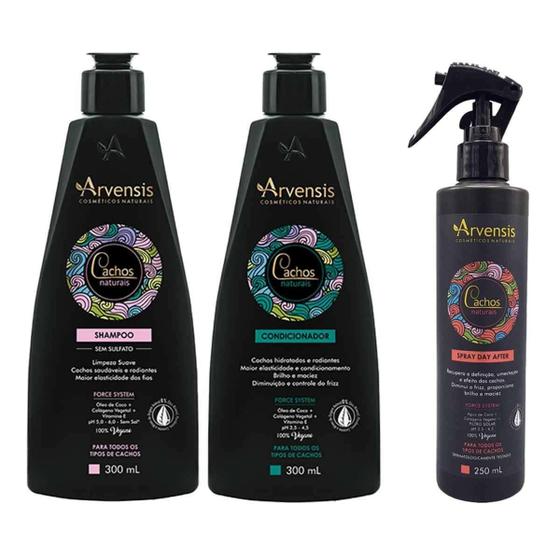 Imagem de Kit Arvensis Shampoo Condicionador E Spray Day After Day