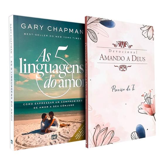 Imagem de Kit As Cinco Linguagens do Amor Gary Chapman + Devocional Amando a Deus Preciso de Ti
