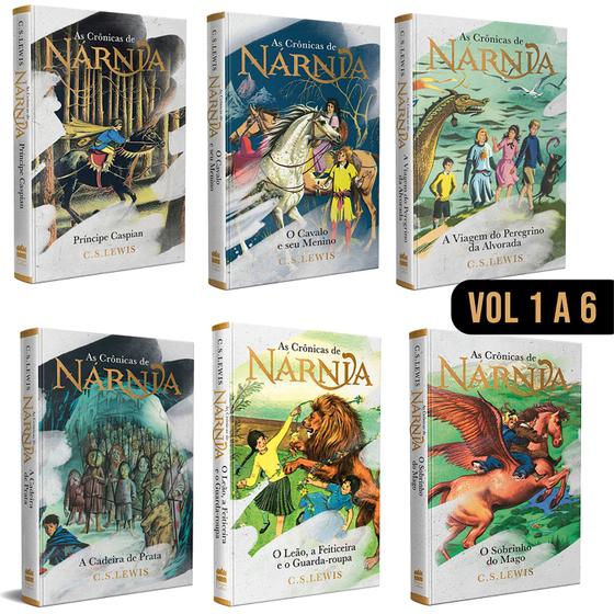 Imagem de Kit As Crônicas De Nárnia - Vol. 1 a 6 - O Sobrinho do Mago + Príncipe Caspian + Viagem Peregrino + 3 - HarperCollins