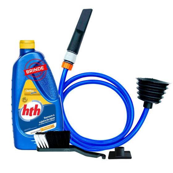 Imagem de Kit Aspirador Aquático + Clarifica Maxfloc Da Hth