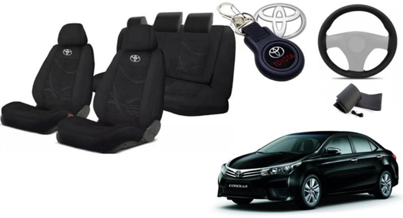 Imagem de Kit Assentos Capas Personalizado Corolla 13-21 + Volante + Chaveiro