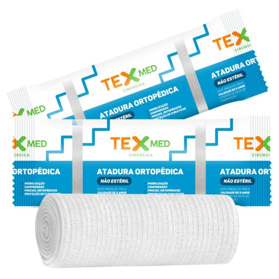 Imagem de Kit Atadura Texmed Cirúrgica 15cmx2m (12 Unidades)