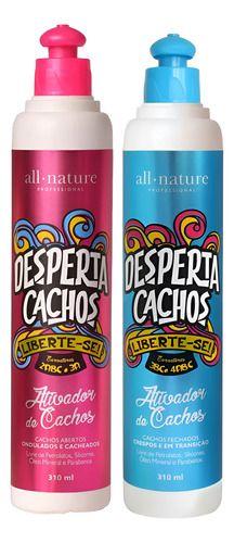 Imagem de Kit Ativador Desperta Cachos Fechado Aberto All Nature 600ml