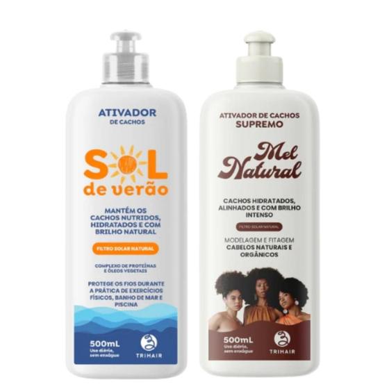 Imagem de Kit Ativador Sol de Verão 500ml + Mel Natural 500ml Trihair