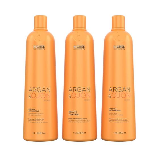 Imagem de Kit Ativo Redutor Argan e Ojon 3x1 Richee 3000ml