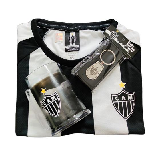Imagem de Kit Atlético Mineiro Oficial - Camisa Vein + Caneca + Chaveiro - Masculino
