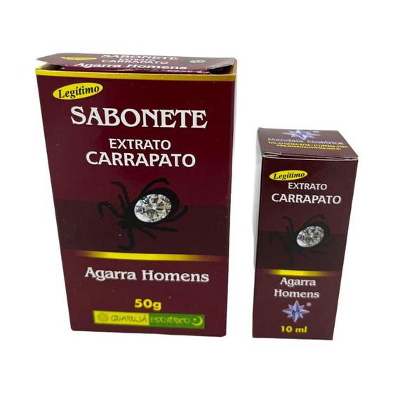 Imagem de Kit Atrativo Óleo Carrapato Agarra Homens 10 ml + Sabonete