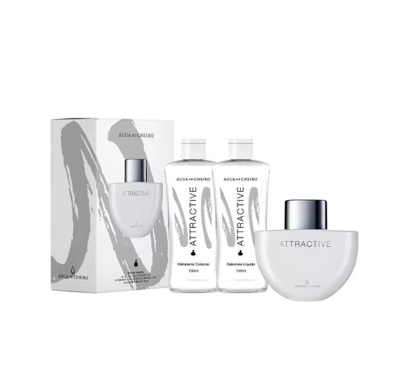 Imagem de Kit Attracttive Feminino Perfume +Hidratante+Sabonetelíquido