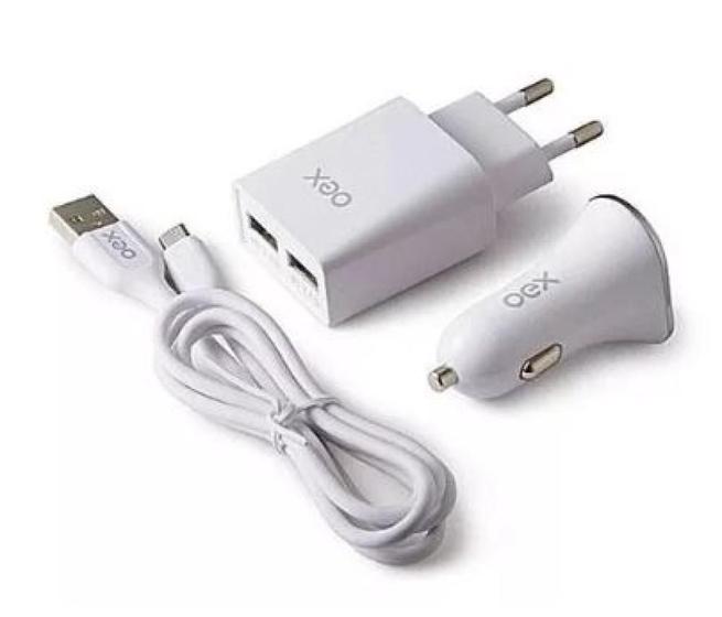 Imagem de Kit automotivo 3 em 1 micro usb   kv301