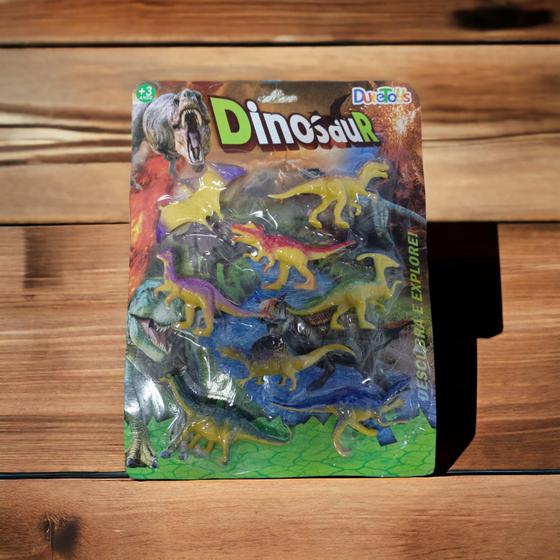 Imagem de Kit Aventura Jurássica: Conjunto de 8 Brinquedos de Dinossauros para Meninos