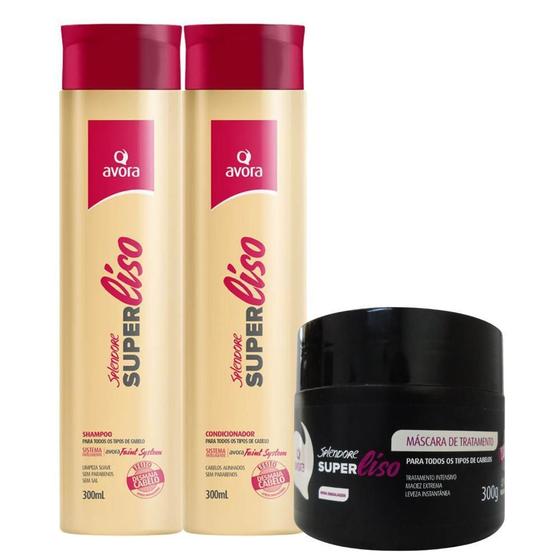 Imagem de Kit Avora Splendore Superliso Com 3