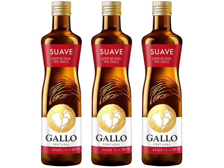 Kit Azeite de Oliva Gallo Tipo Único Menor preço em Kit Azeite de Oliva Gallo Tipo Único