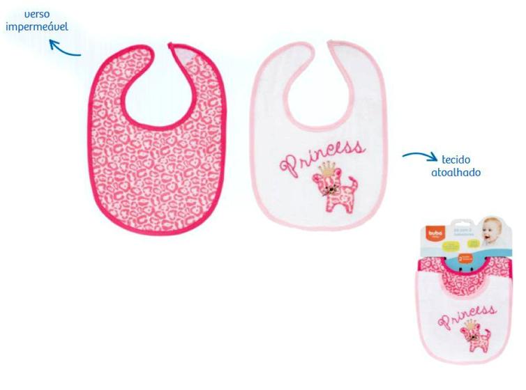 Imagem de Kit Babador Princess com 2 Unidades 5975 - Buba Toys