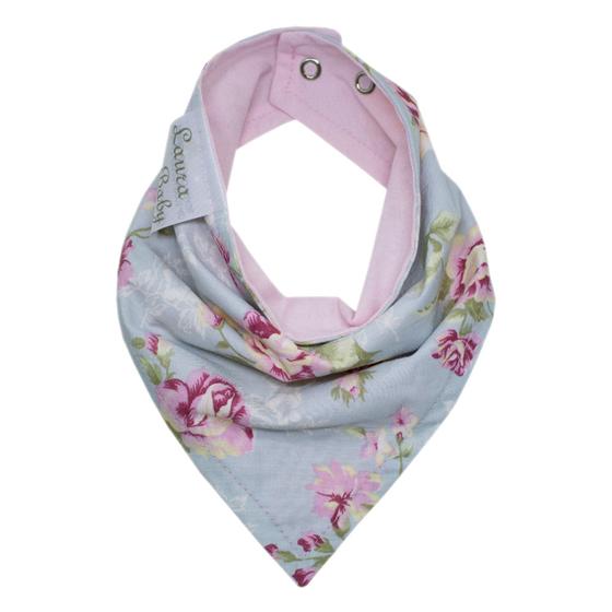 Imagem de Kit Babadores Bandana para Bebê 03 Peças - Ursa Realeza Floral