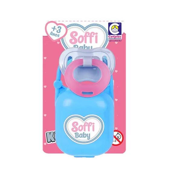 Imagem de Kit Baby Soffi Chupeta + Porta Chupeta Cotiplas