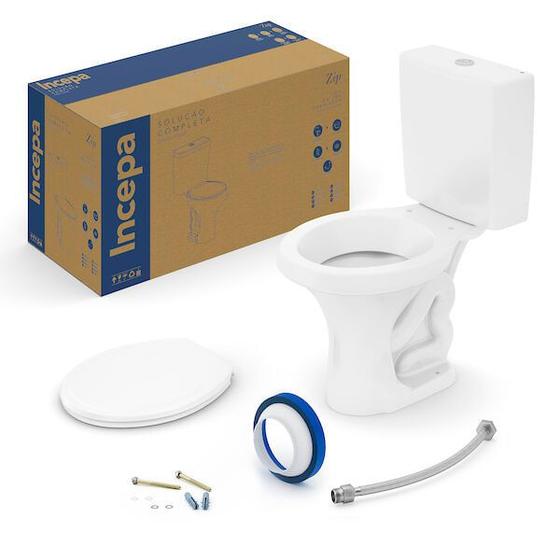 Kit Bacia com Caixa Zip 3/6L Branco Incepa Menor preço em Kit Bacia com Caixa Zip 3/6L Branco Incepa