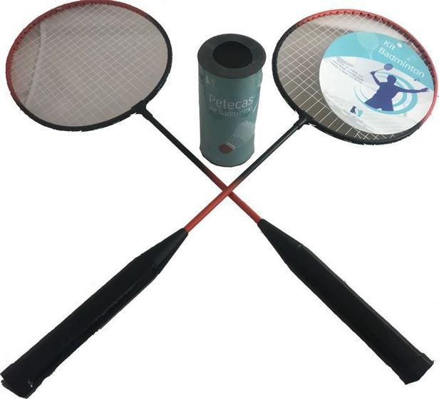Imagem de Kit Badminton ArtSports 2 Raquetes 2 Petecas