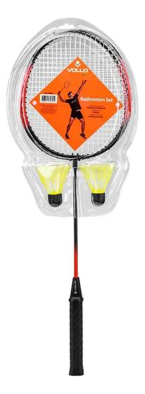 Imagem de Kit Badminton Completo 2 Raquetes e 2 Petecas Nylon Vollo