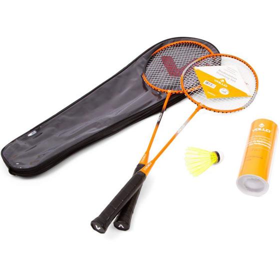 Imagem de Kit Badminton Vollo 2 Raquetes e 3 Petecas de Nylon - Vollo Sports