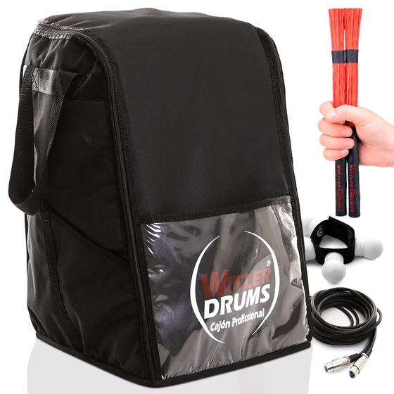 Kit Bag Case Cajón Inclinado 05 Acessórios Percussivos WITLER