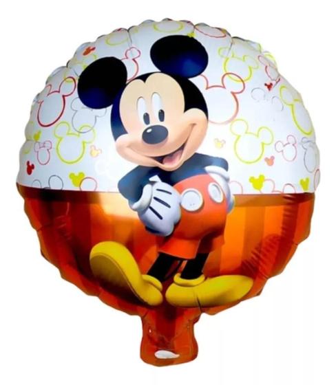 Imagem de Kit Balão Metalizado Mickey 22Cm Com 15 Unidades