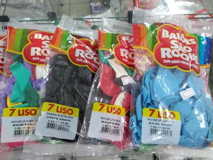 Imagem de KIT BALÃO SÃO ROQUE Nº7 10 PACOTES COM 50 UNIDADES