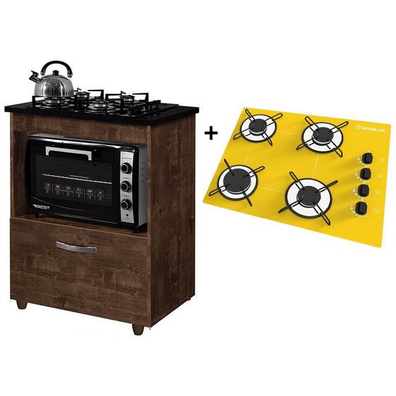 Kit Balcão Cooktop 1 Porta Br C/fogão Cooktop 4 Bocas é ruim? Kit Balcão Cooktop 1 Porta Br C/fogão Cooktop 4 Bocas é boa?