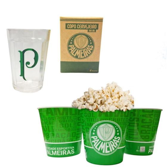 Imagem de Kit Balde Pipoca Verde 2,5L + 1Un Copo Americano Tradiconal