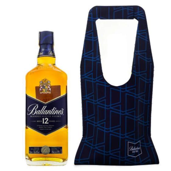 Imagem de KIT Ballantine Whisky 12 anos Escocês 1L + Embalagem Presenteável